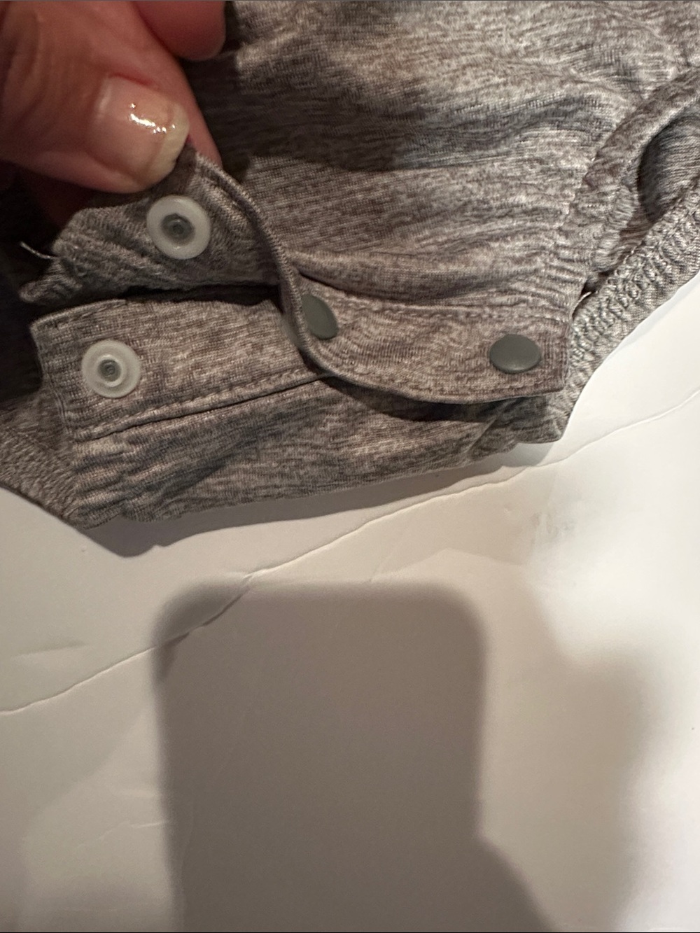 Nike Grey Baby Romper with Pink Swoosh and Rainbow Straps - Picture 3 of 4